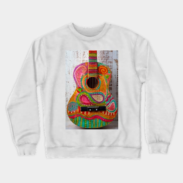 Poetry Guitar Crewneck Sweatshirt by photogarry